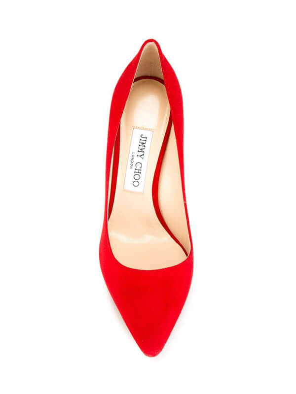 16-17AW ジミーチュウスーパーコピー Jimmy Choo ROMY 100 スエード レッド ROMY100SUE RED